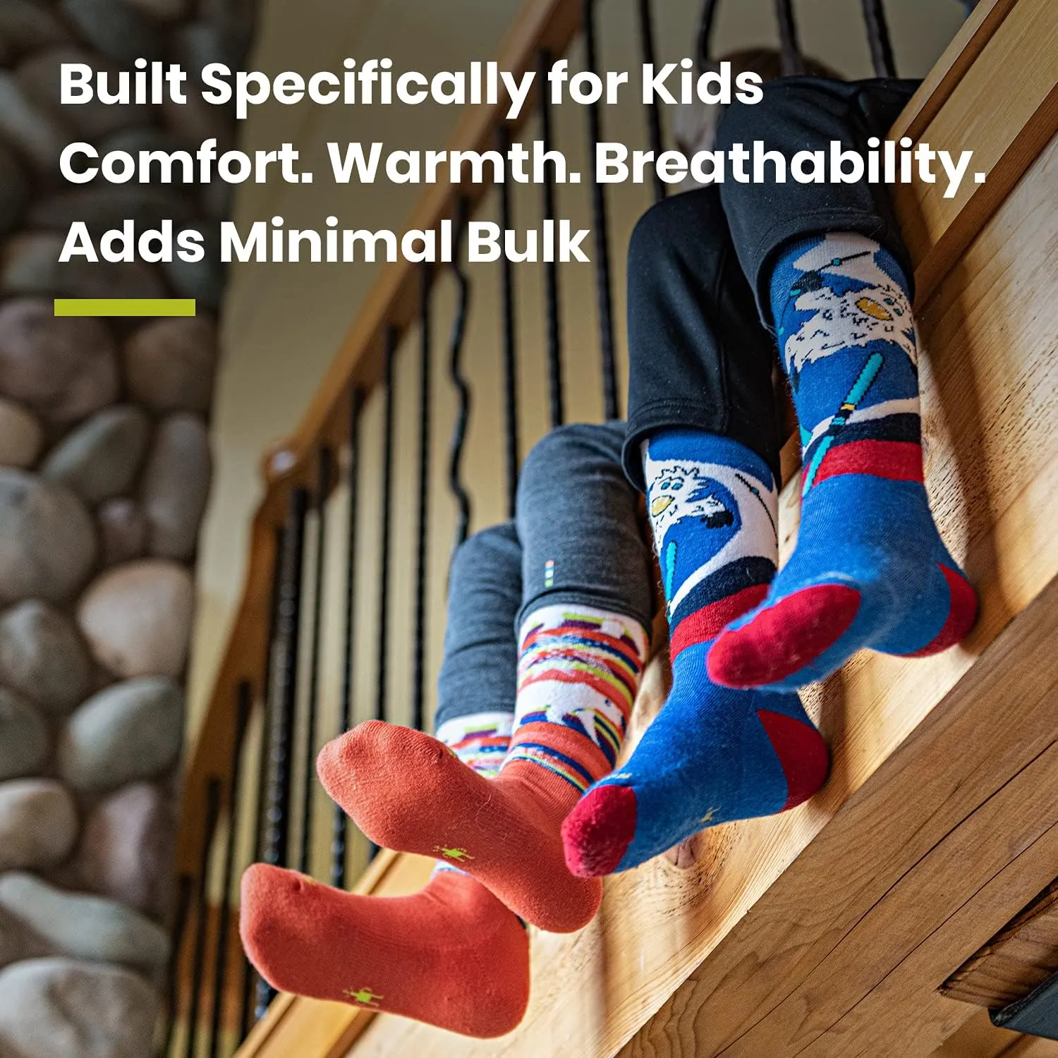 Smartwool Boys' Hike Full Cushion Margarita Crew Socks (Toddler/Little Big Kid)