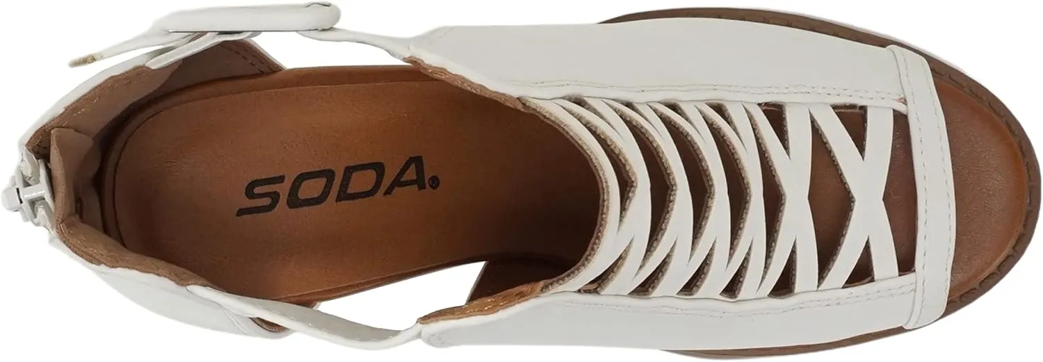 Soda Womens Fashion Aran Open Toe Heel Sandal