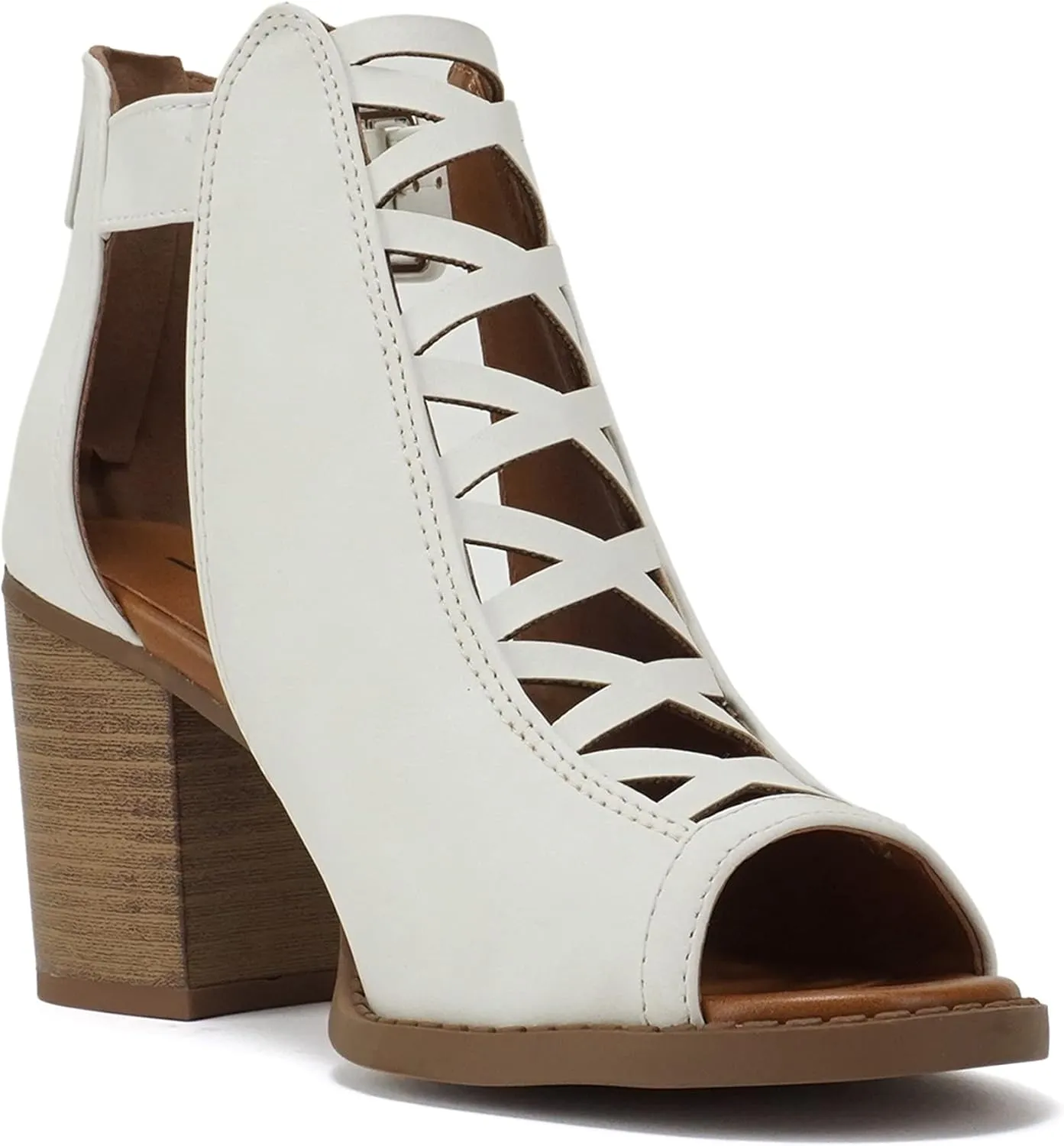 Soda Womens Fashion Aran Open Toe Heel Sandal