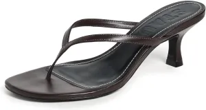 STAUD Women's Freja Thong Kitten Heel Sandals