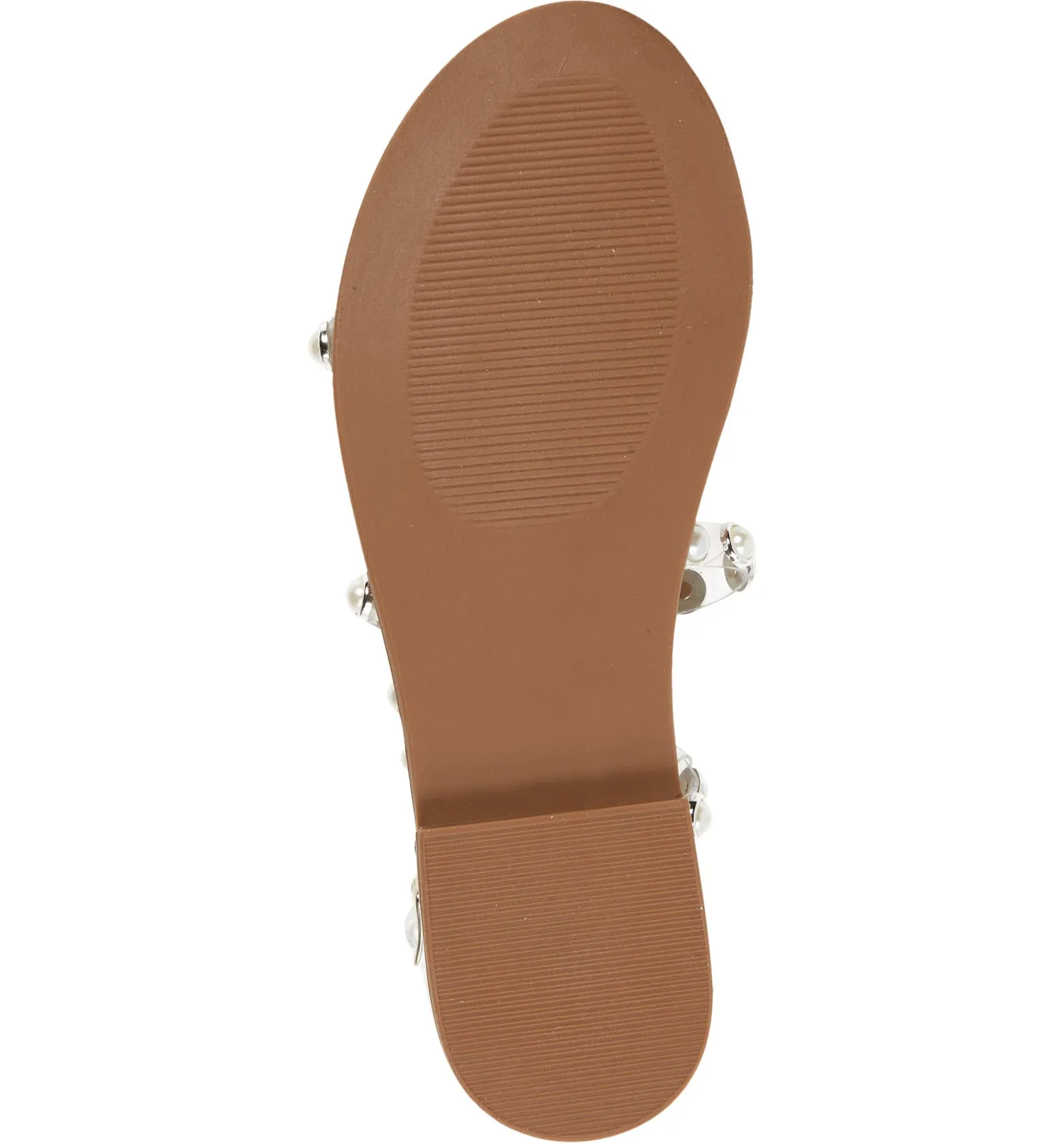 Strappy Sandals Flat Cyber Monday deal Open End-of-season Pearl Transparent Gladiator Steve Madden Travel Clear