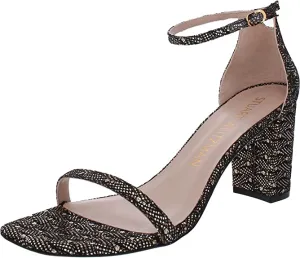 Stuart Weitzman Amelina Block Gold 7 M