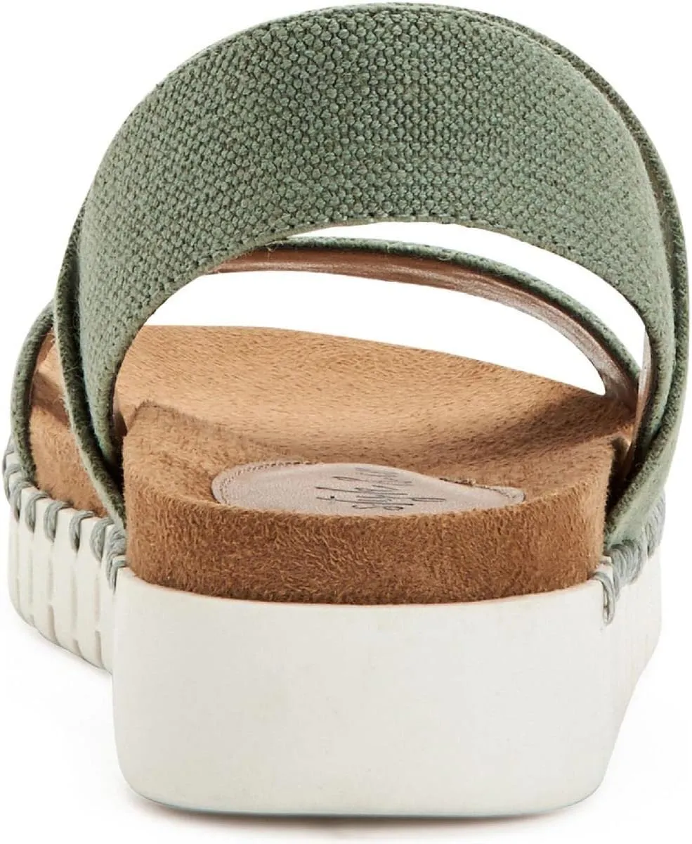 Style & Co. Womens Milaa Canvas Wedge Footbed Sandals