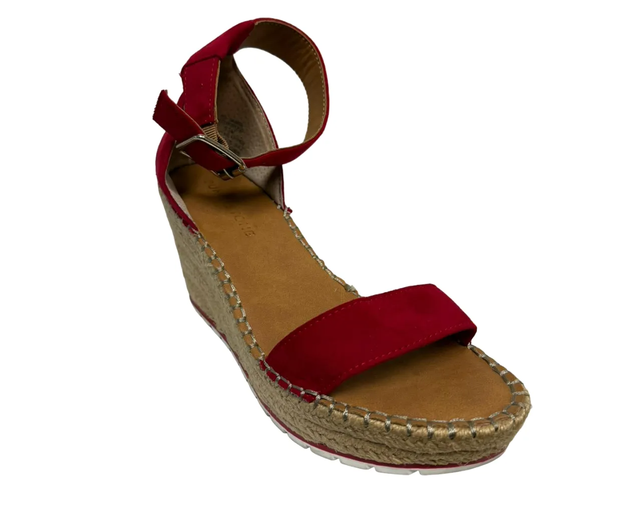 Sun   Stone Women's Red Wedge Sandals