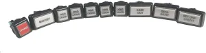 Suzo-Happ IGT Bartop Poker Game 12V LED Buttons with Economy Switch - 77-KIT-402-S
