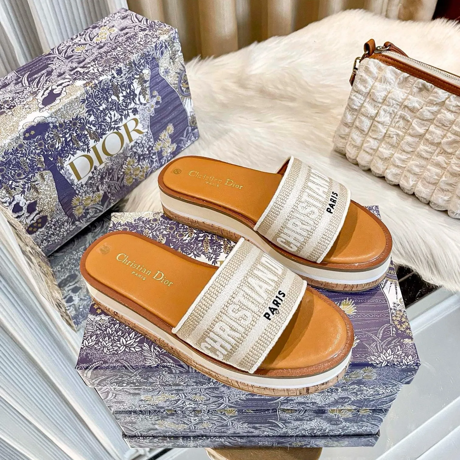 Tested Natural Dior - Slide Dway Platform Premium-grade