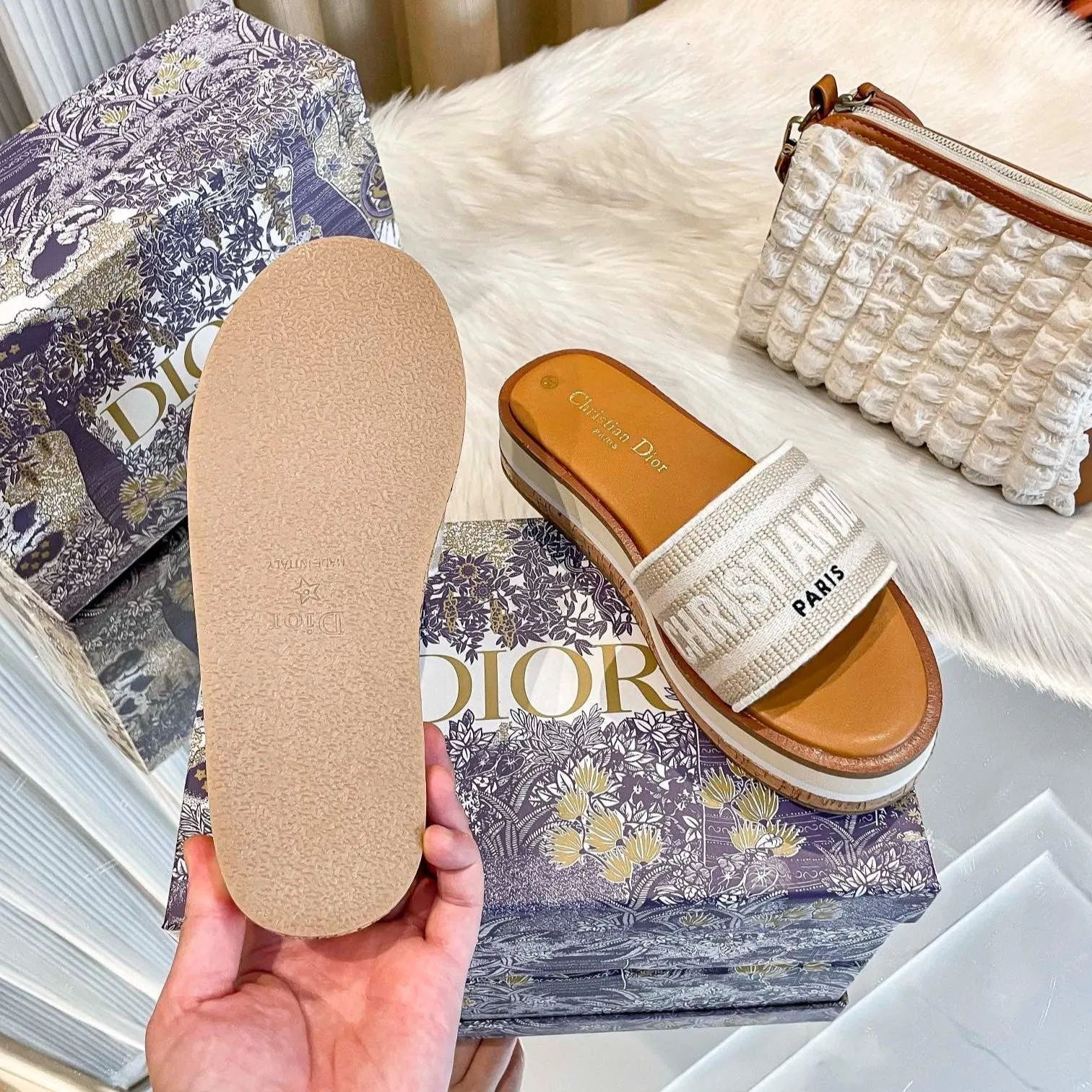 Tested Natural Dior - Slide Dway Platform Premium-grade