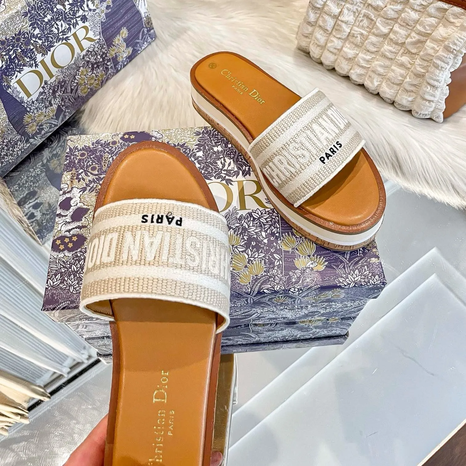 Tested Natural Dior - Slide Dway Platform Premium-grade