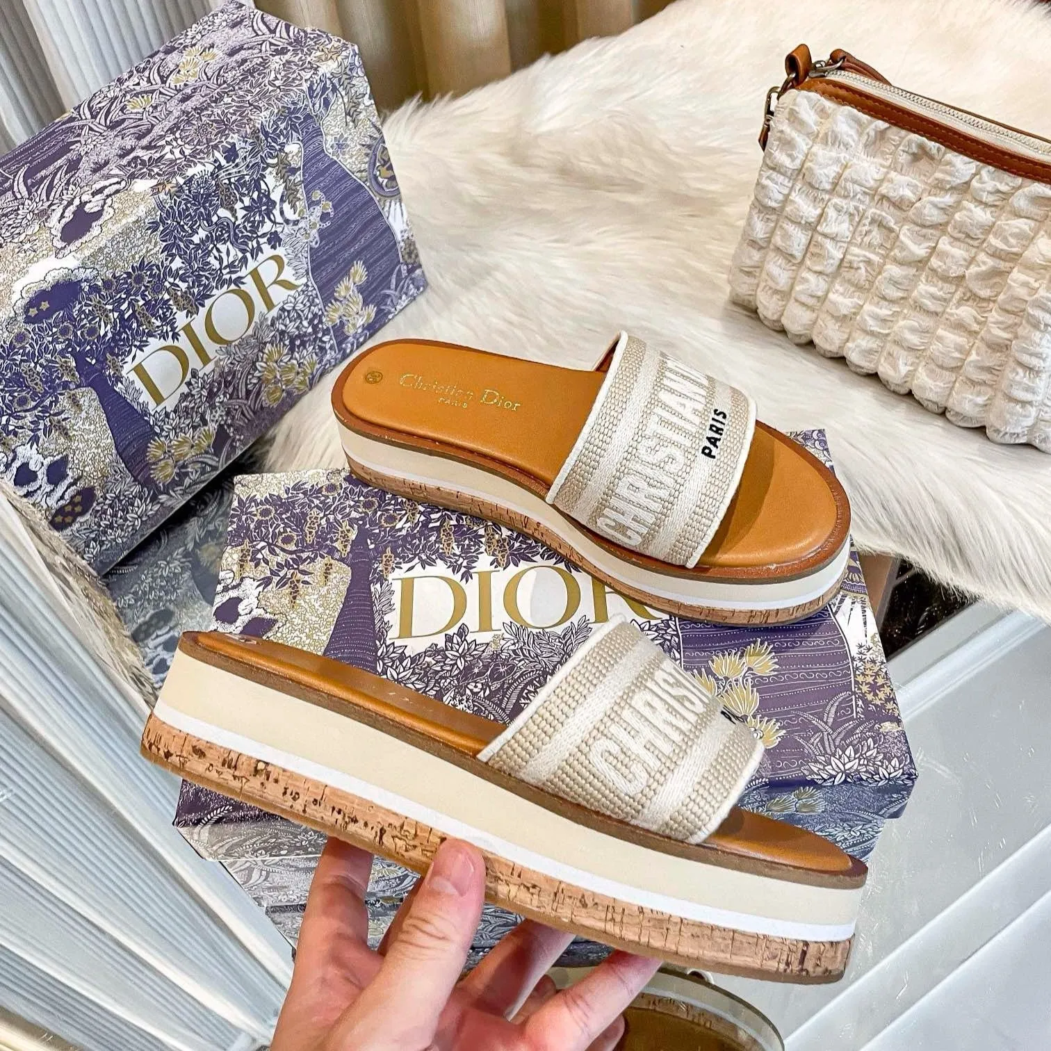 Tested Natural Dior - Slide Dway Platform Premium-grade