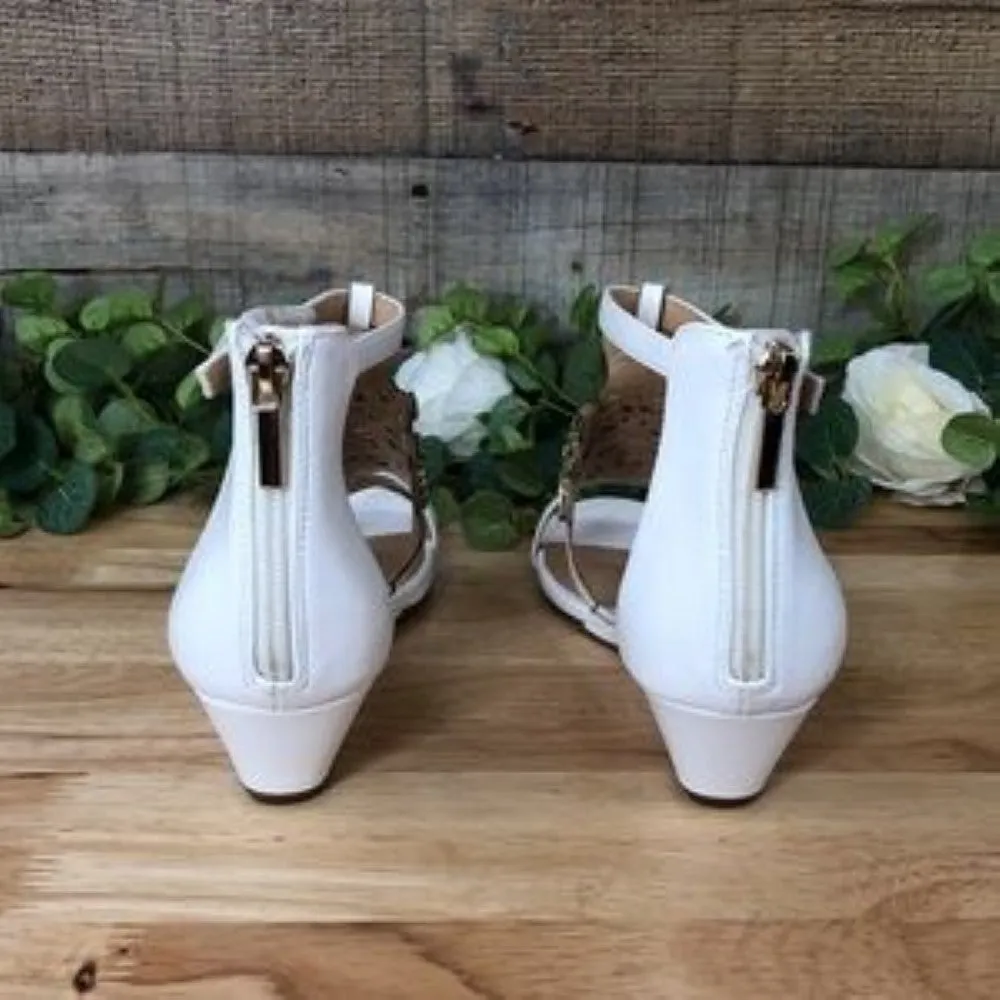 THALIA SODI Jamee Wedge Sandals white, 7.5