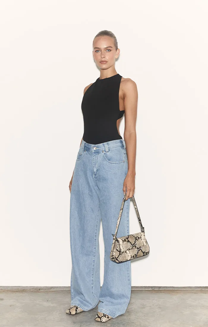 THE PENNY SNAKE PRINT FLAT