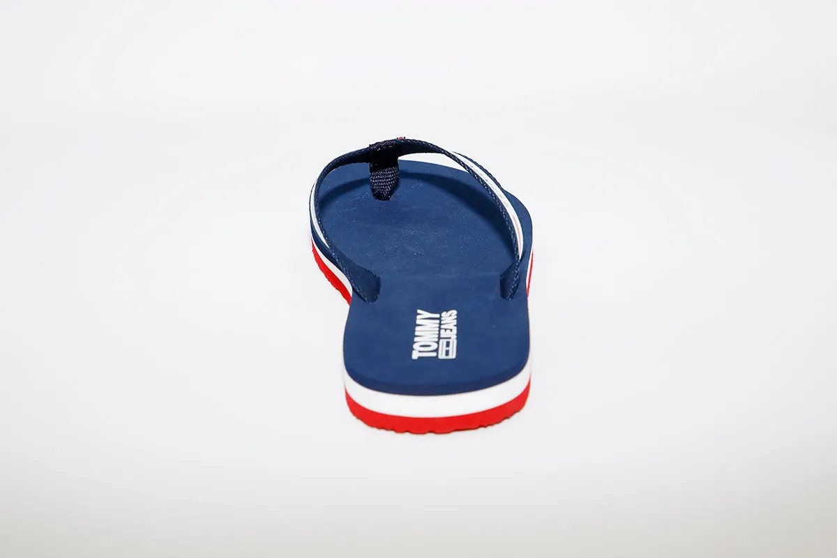 TOMMY - Chunky Tape Flip-flop - NAVY