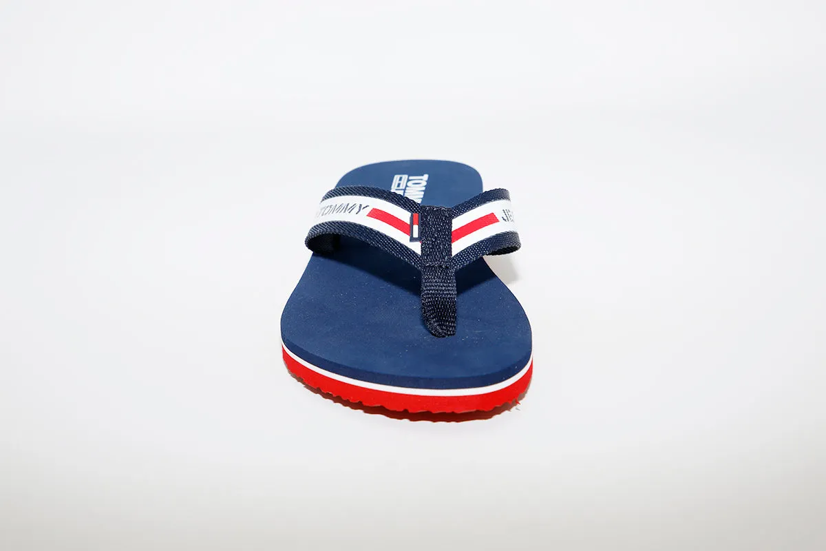 TOMMY - Chunky Tape Flip-flop - NAVY
