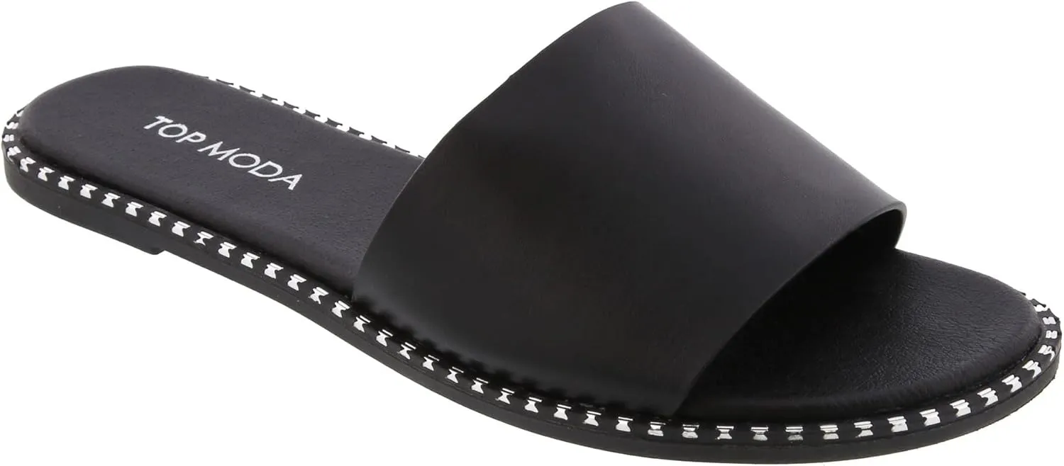 TOP Moda Women Open Toe Flat Fashion Sandals