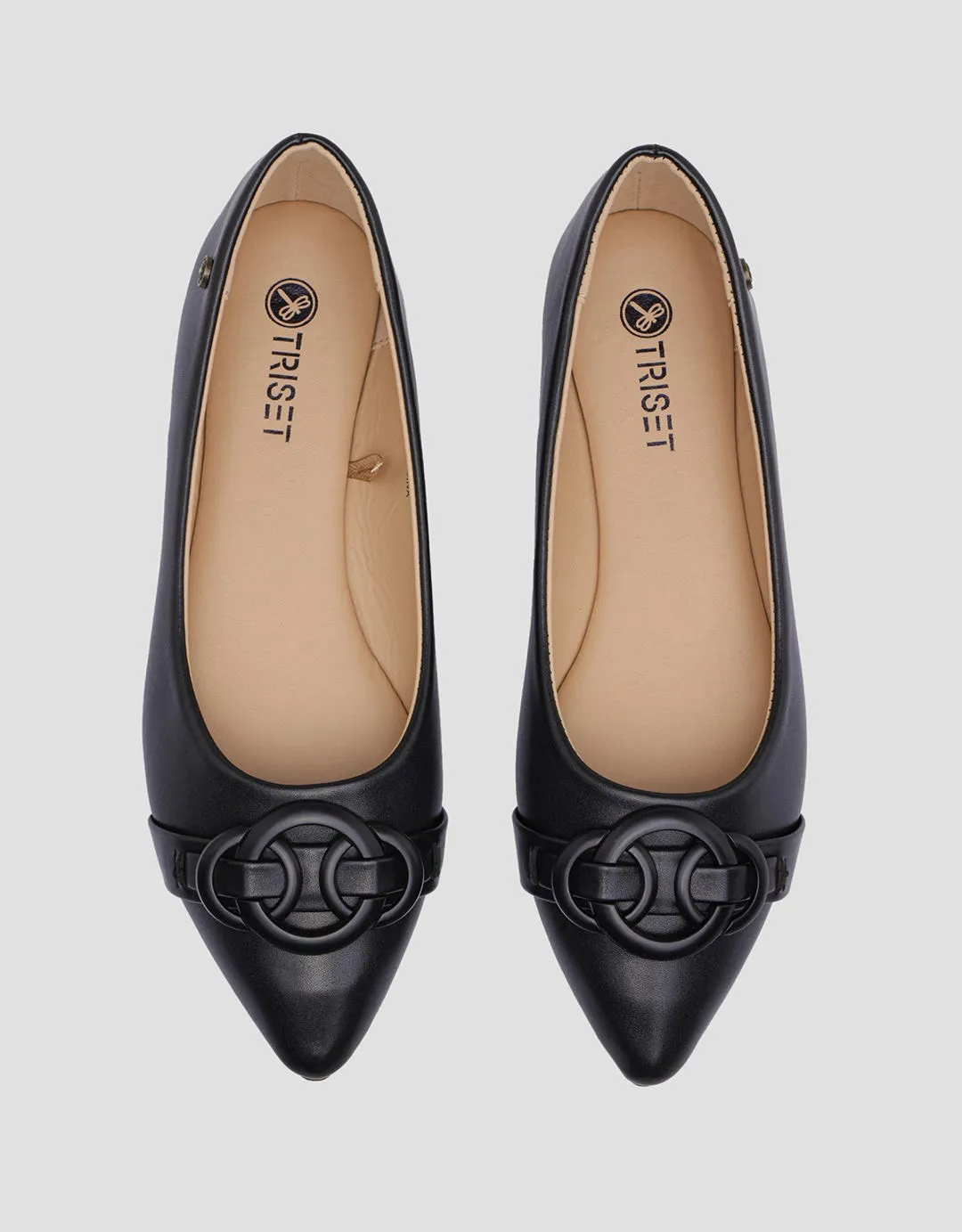 Triset Pointed Sepatu Oxford Wanita