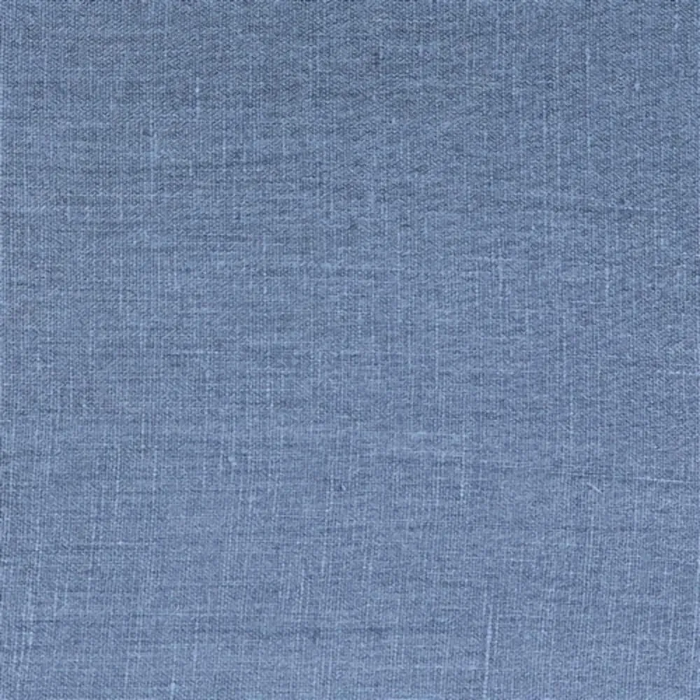 Tuscany Linen Wedgewood Blue Throw Pillow 17x17 Square, Complete with Pillow Insert