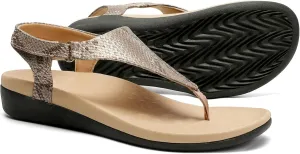 UTENAG Womens Arch Support Sandals Orthotic Adjustable Thong Flip Flops Shoes