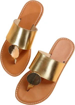 Verdusa Women's Leopard Print Flip Flop Sandals Casual Thong Sandals