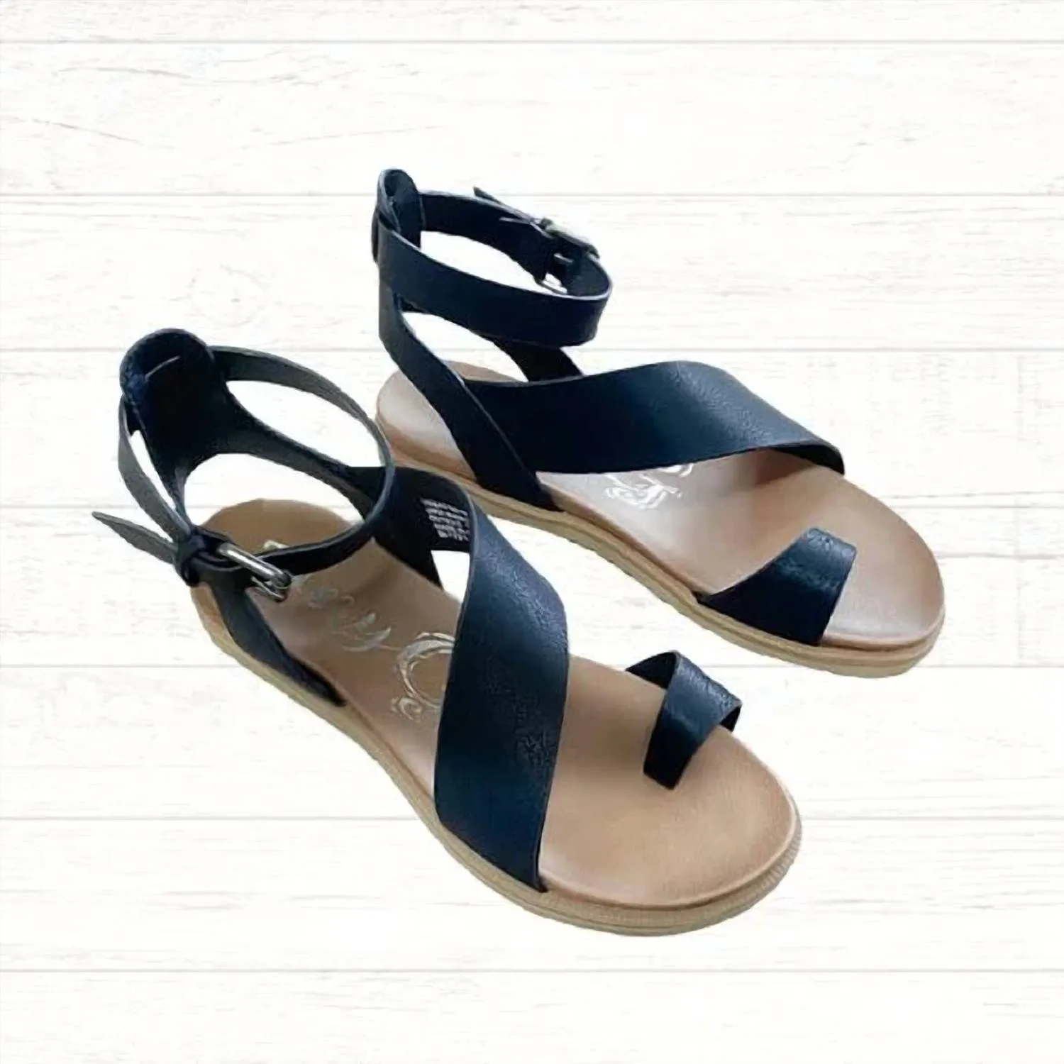 Very G Steffy Ankle Strap Sandal In Black