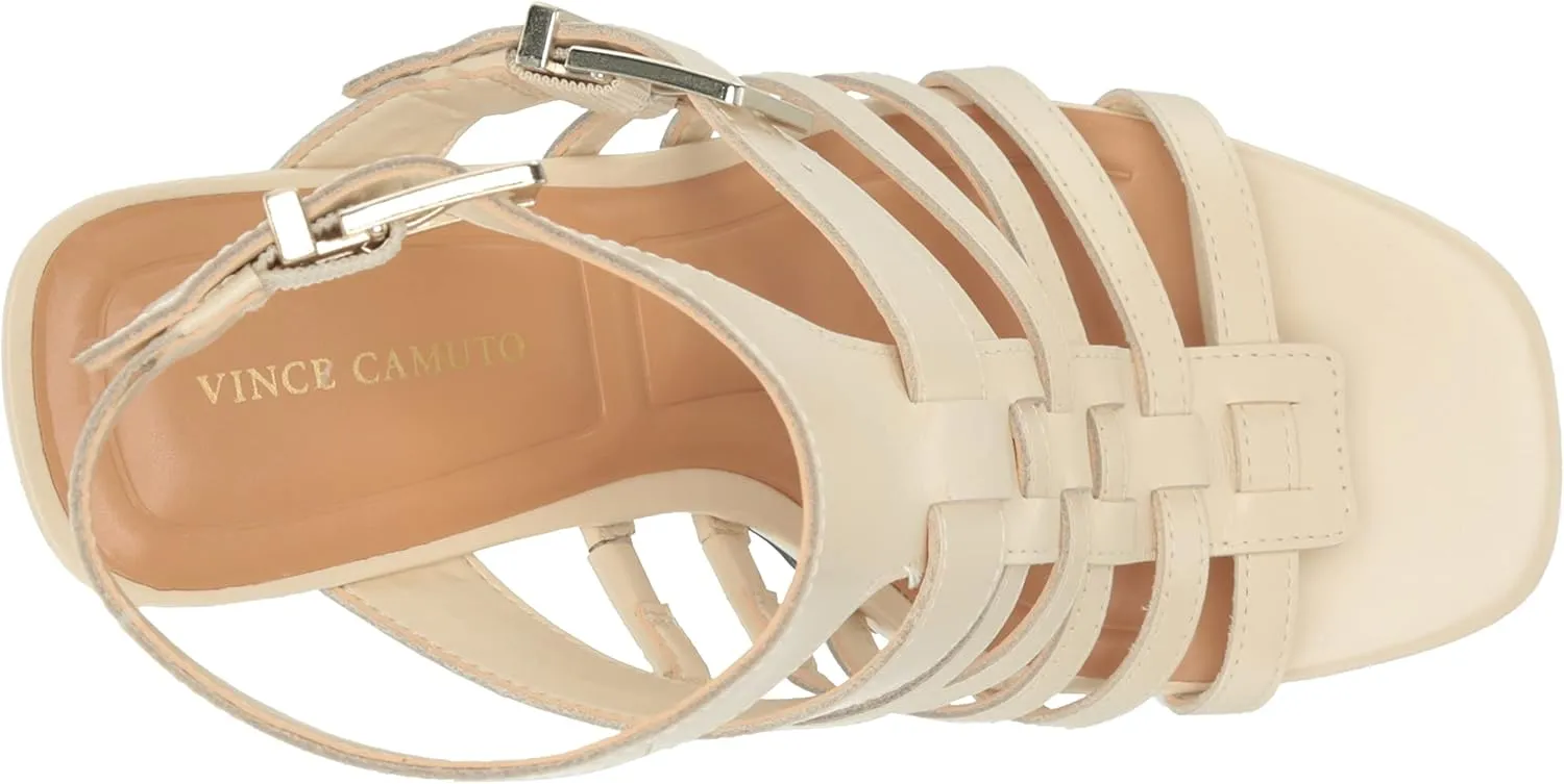 Vince Camuto Women's Hicheny Buckle High Heel Sandal Heeled