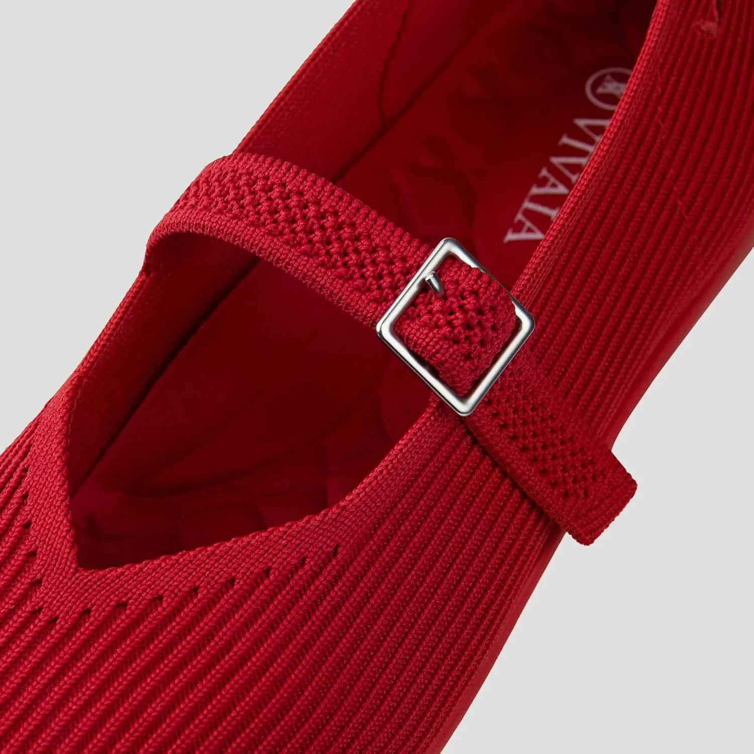 VIVAIA Margot Walker Mary Jane Women Flat Shoes Slip on Square-Toe Washable Shoes Comfortable for Work with Arch Support