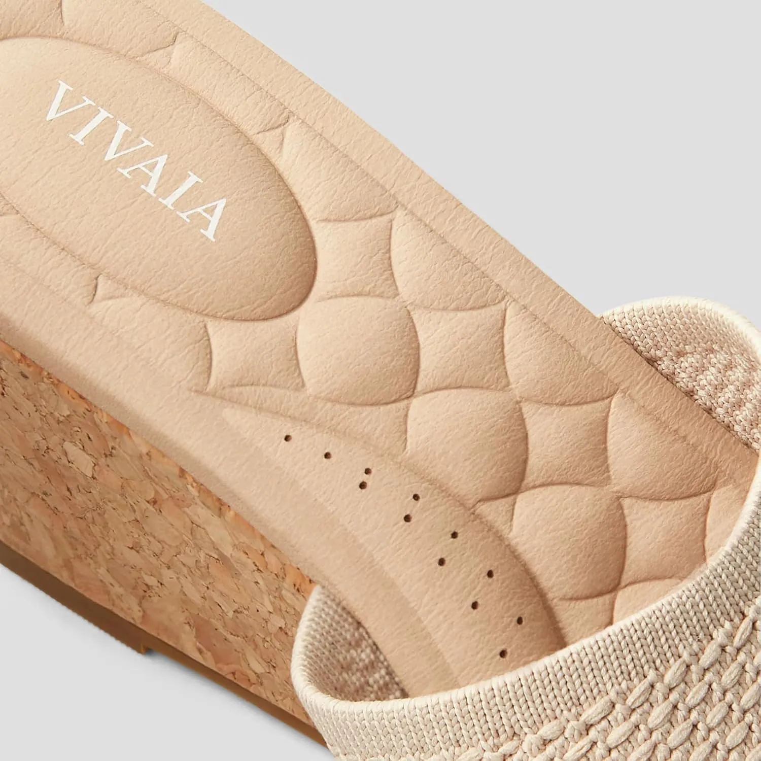 VIVAIA Stacey Pro Round-toe Wedge Sandals for Women Open Toe Sandals Comfy Casual Dressy Summer