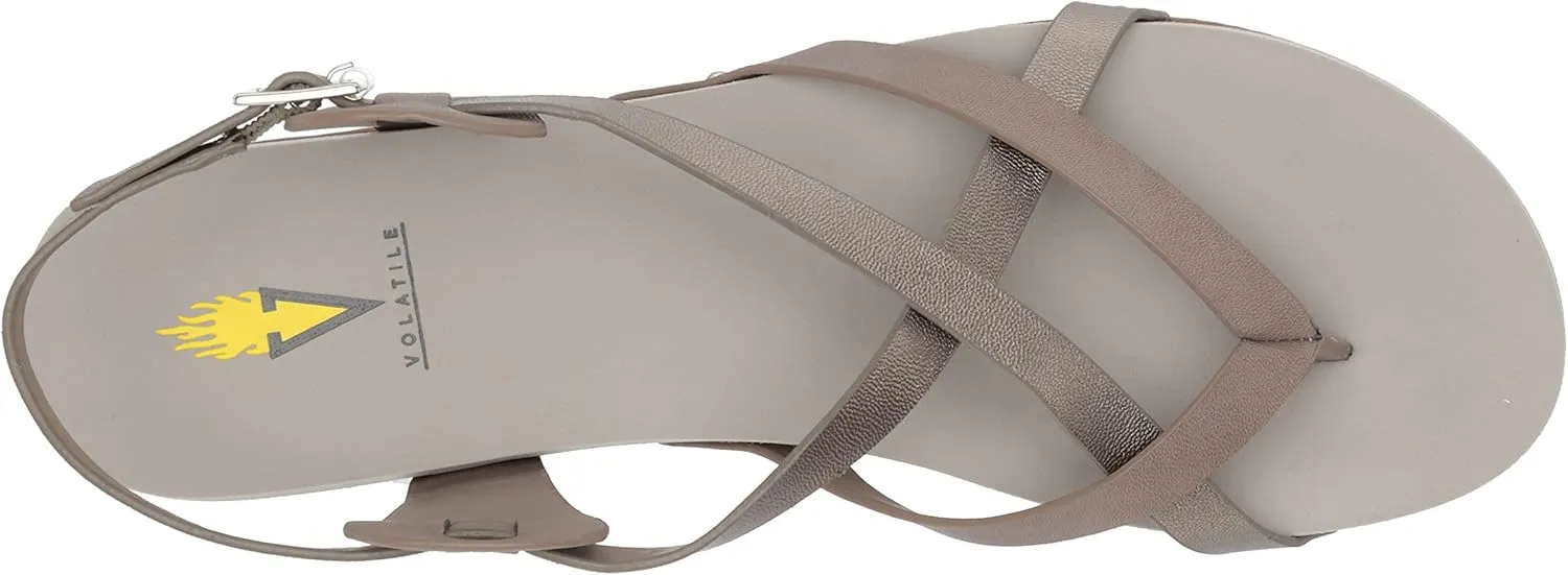 VOLATILE Women's Engie Multi Strap Thong Sandal