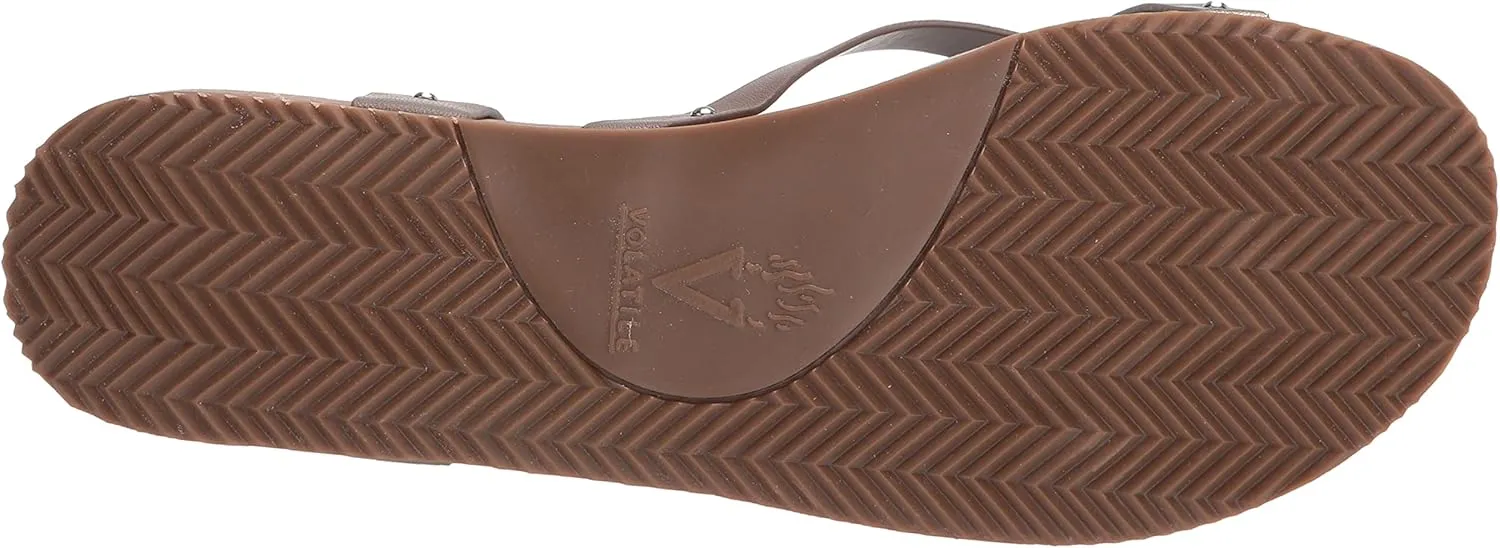VOLATILE Women's Engie Multi Strap Thong Sandal