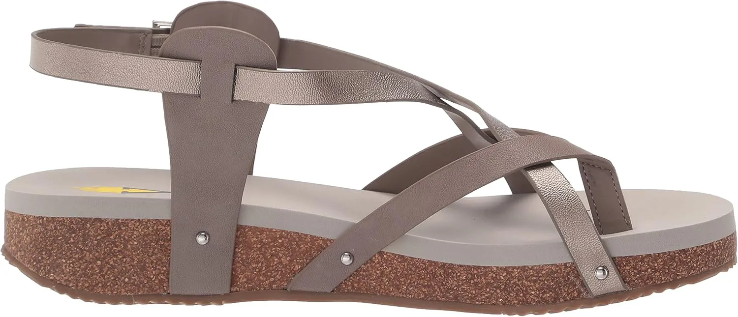 VOLATILE Women's Engie Multi Strap Thong Sandal
