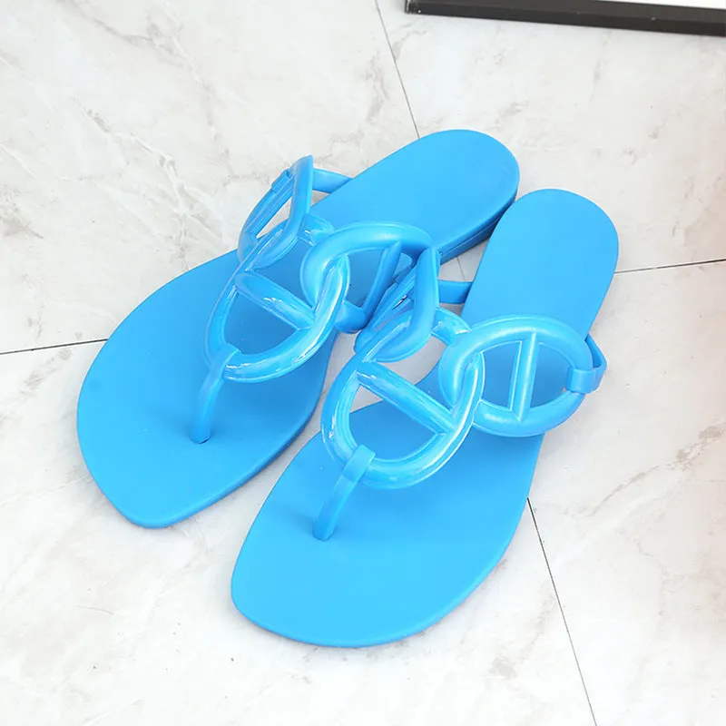 Wholesale flip flops flat bottom casual sandals slippers JDC-SD-ZuJ002