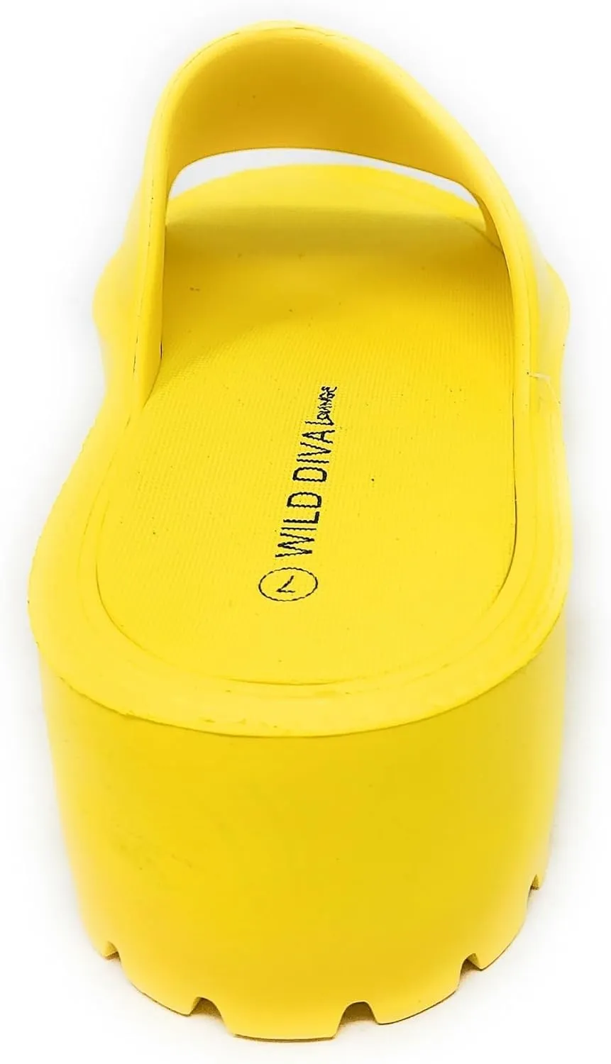 Wild Diva Goody-01 Womens High Platform Wedge Slides Sandals