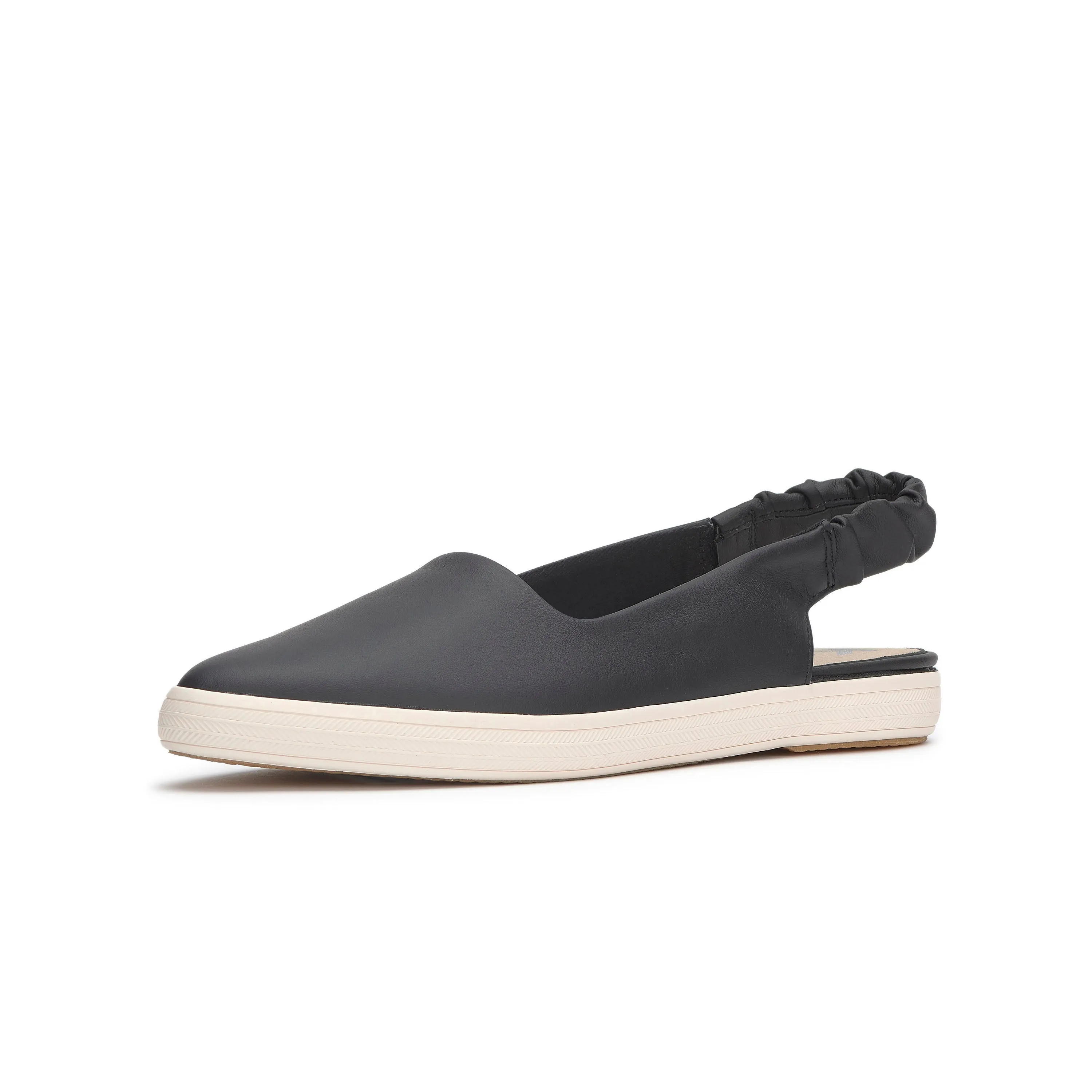 Women's Point Slingback Leather Black