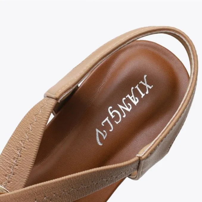 Women's Sandals – Elegant Wedge-Heel Summer Sandals for Comfort & Style