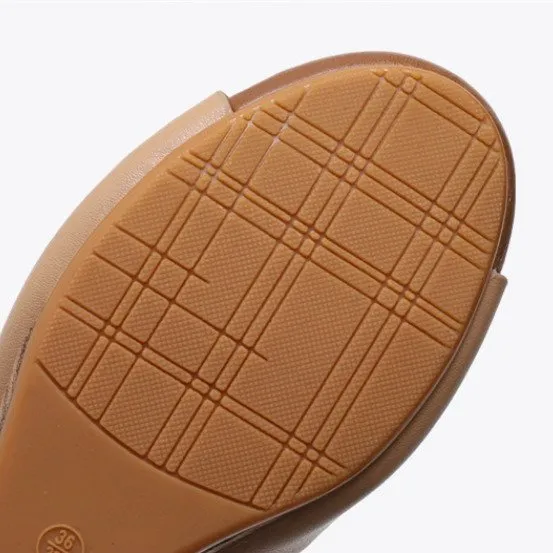 Women's Sandals – Elegant Wedge-Heel Summer Sandals for Comfort & Style