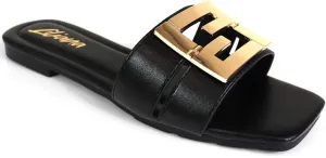 Women's Toe Band Square Toe Flat Sandal - KYRA3