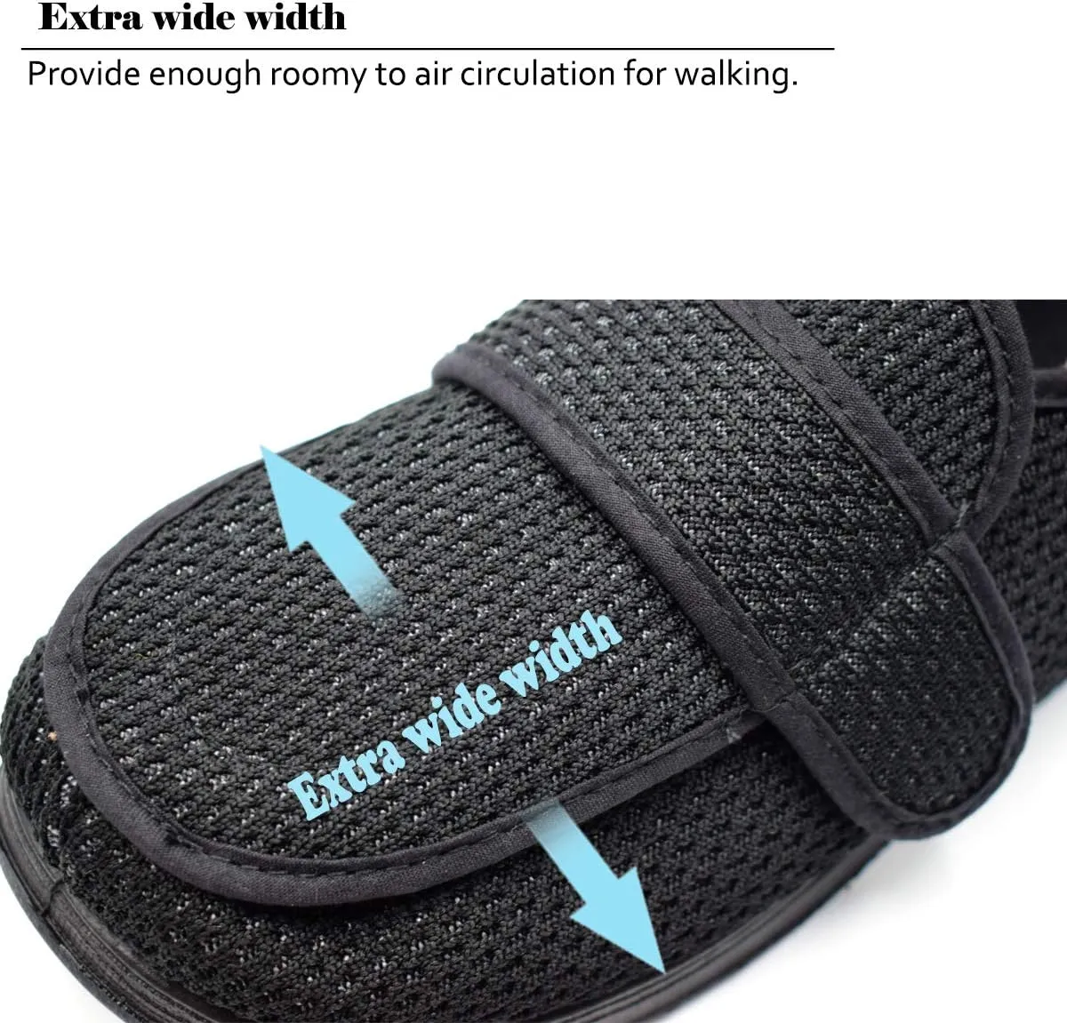 Women’s Wide Width House Shoes with Memory Foam Support Swollen Feet Edema Relief Cozy Outdoor Sole Diabetic House Slippers for Elderly Plantar Fasciitis