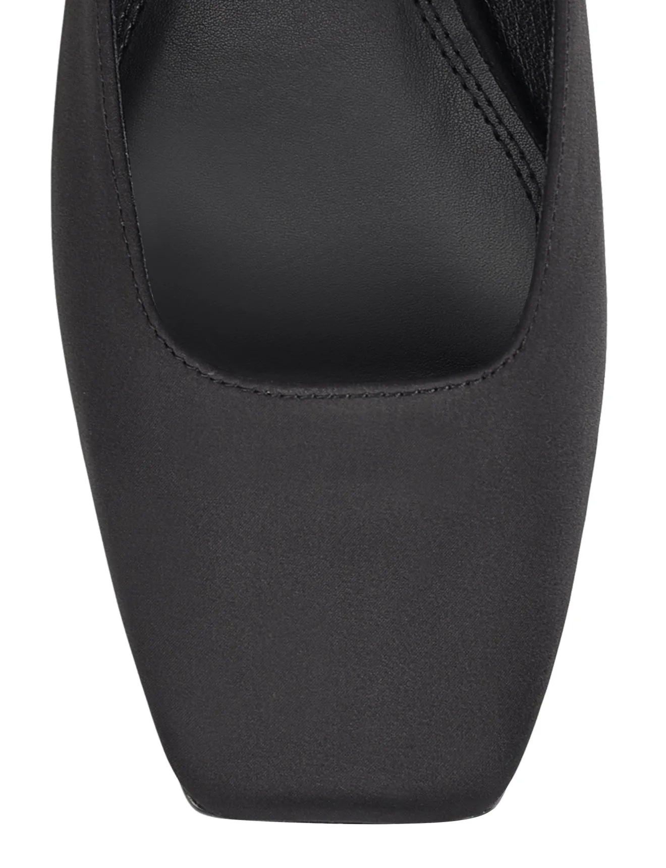 Xanthe Mary Jane Mules - Black Satin