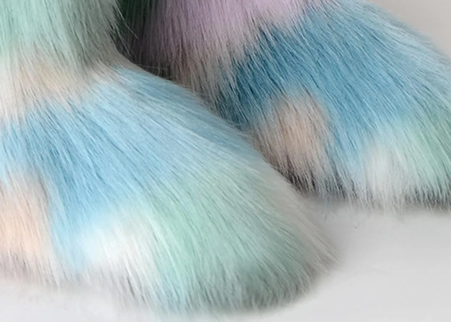 YESBOR Women's Winter Faux Fur Boots Round Toe Warm Fuzzy Fluffy Furry Snow Boots Flat Shoes
