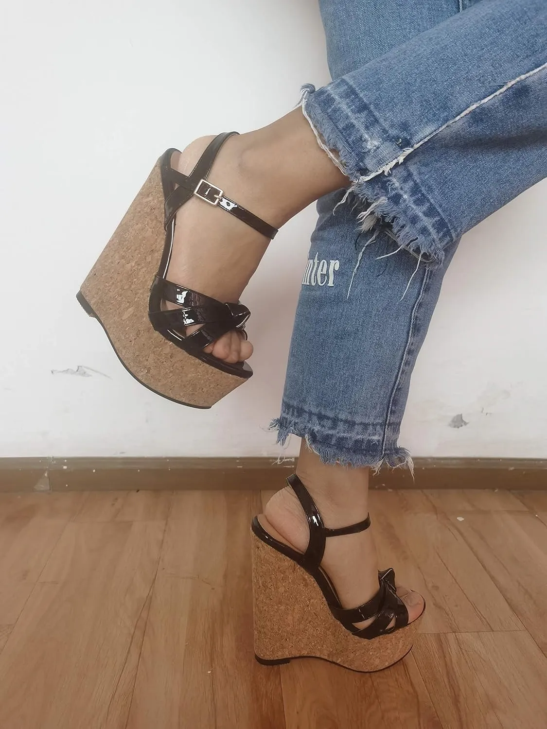 YODEKS Women's Platform Wedges|High Heel Wedge Sandals|Ankle Strap Open Toe Platform Heels
