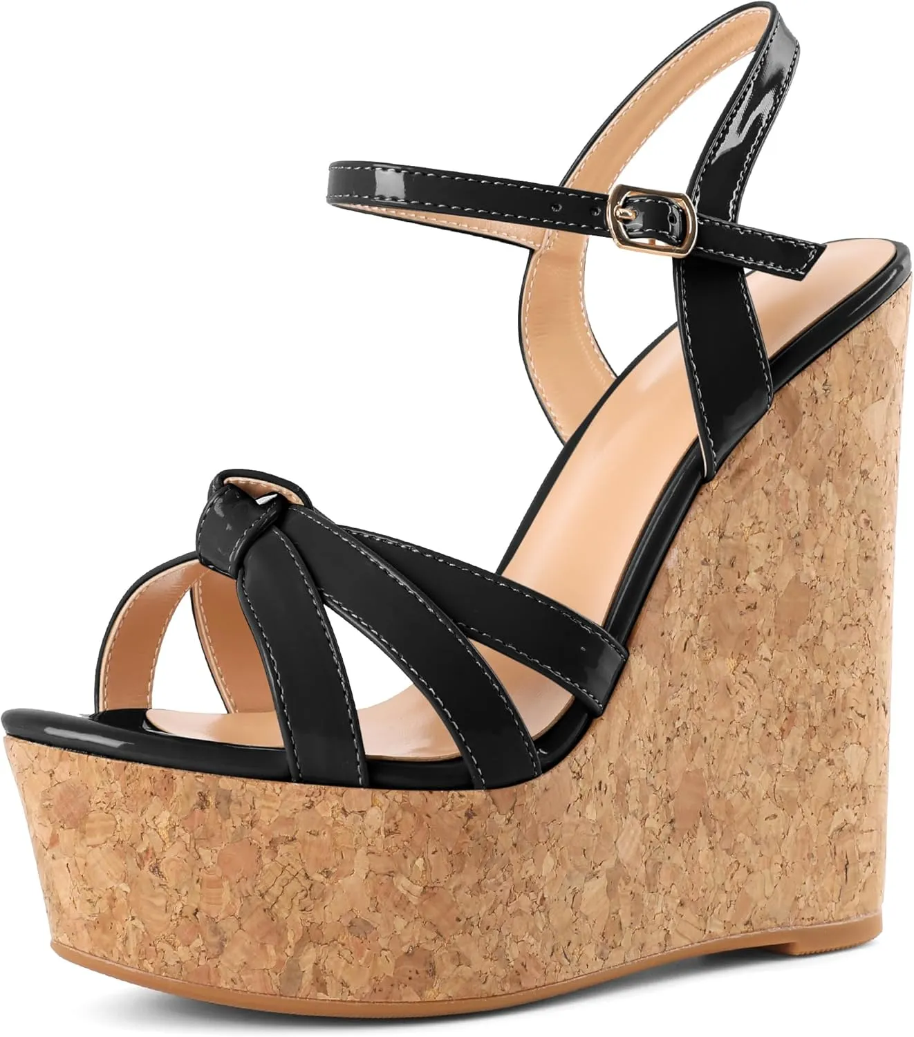 YODEKS Women's Platform Wedges|High Heel Wedge Sandals|Ankle Strap Open Toe Platform Heels